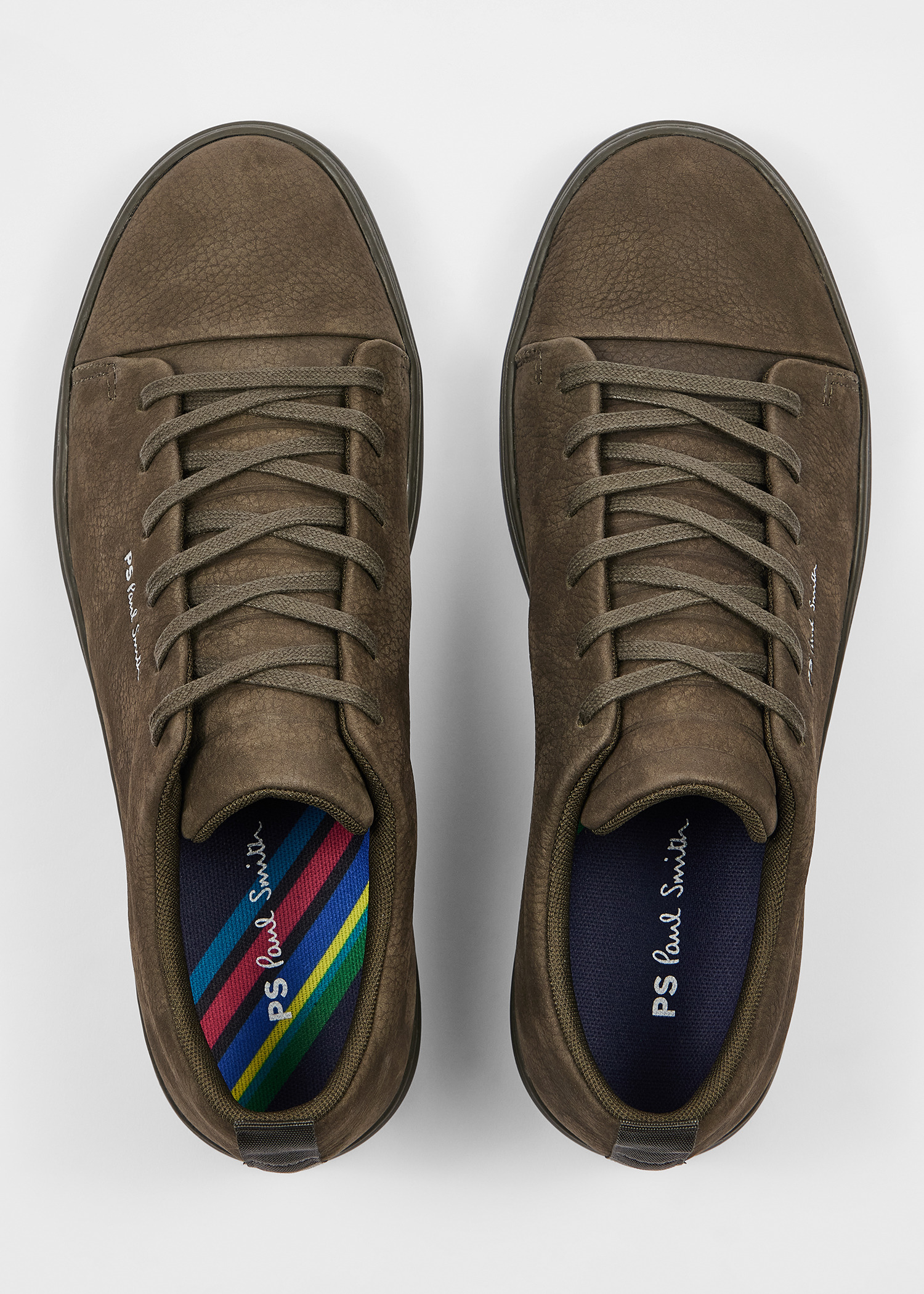Khaki Nubuck 'Lee' Trainers - 5