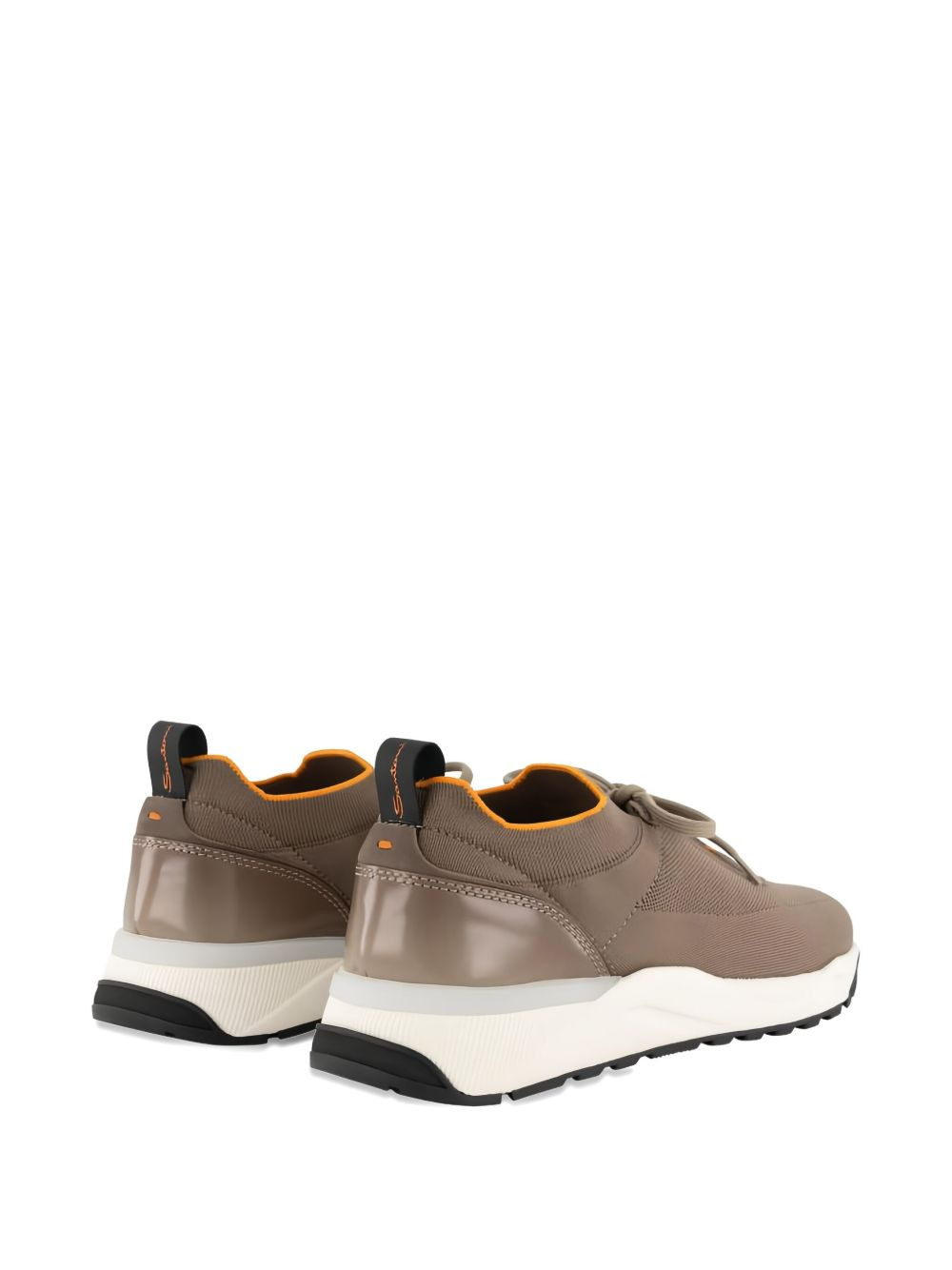 knitted-panels low-top sneakers - 2