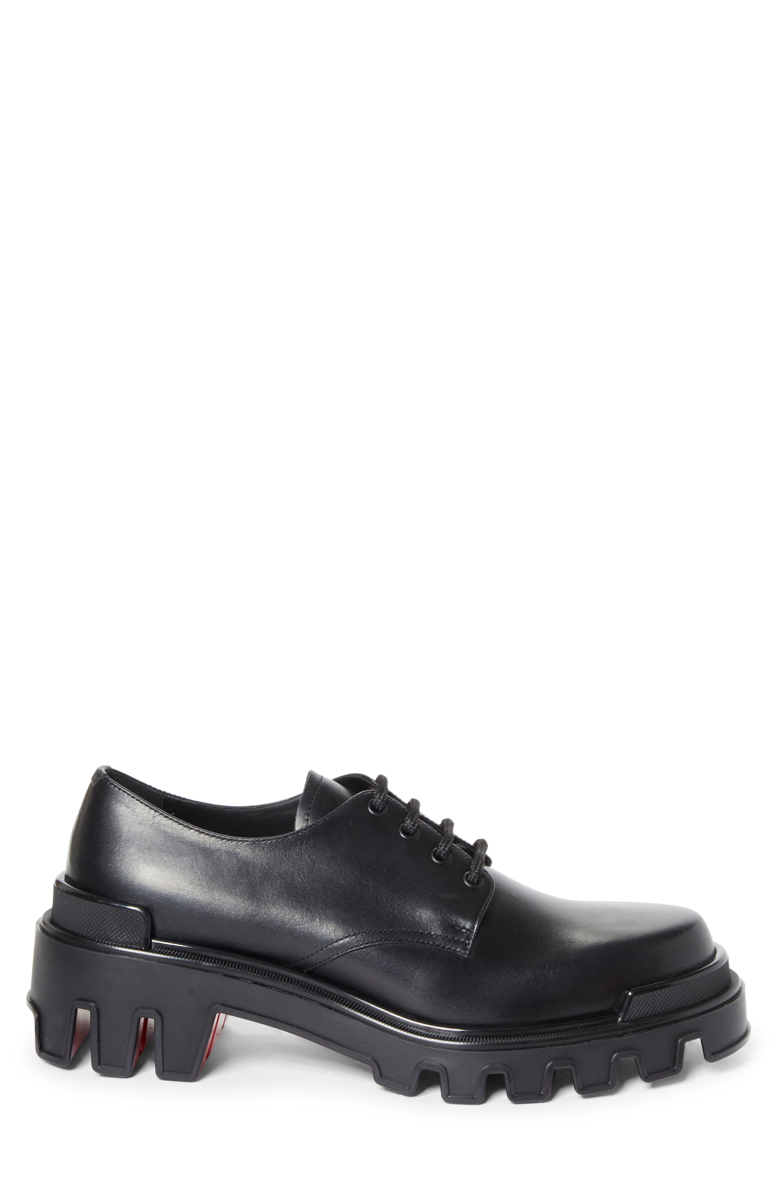 Christian Louboutin Trott Dune Uomo Lugged Plain Toe Derby in Black at Nordstrom - 3