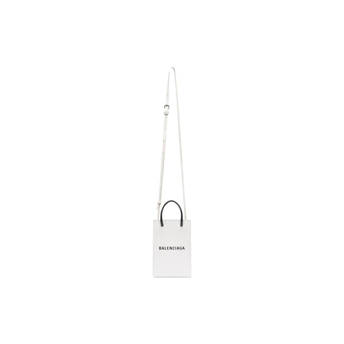 Mini Shopping Bag in White - 4