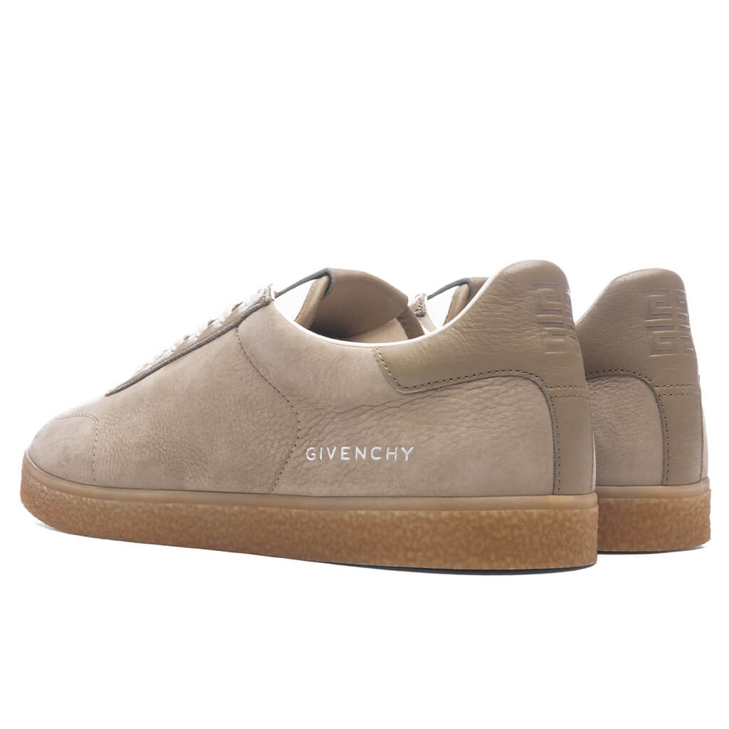 TOWN NUBUCK AND LEATHER SNEAKERS - KHAKI - 3