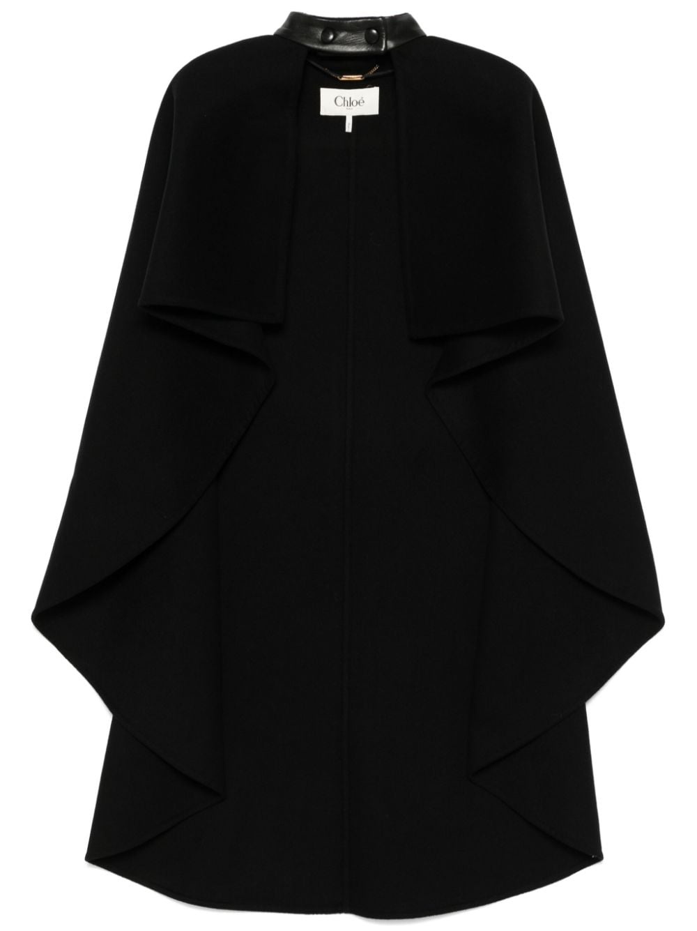 high-low wool cape - 1