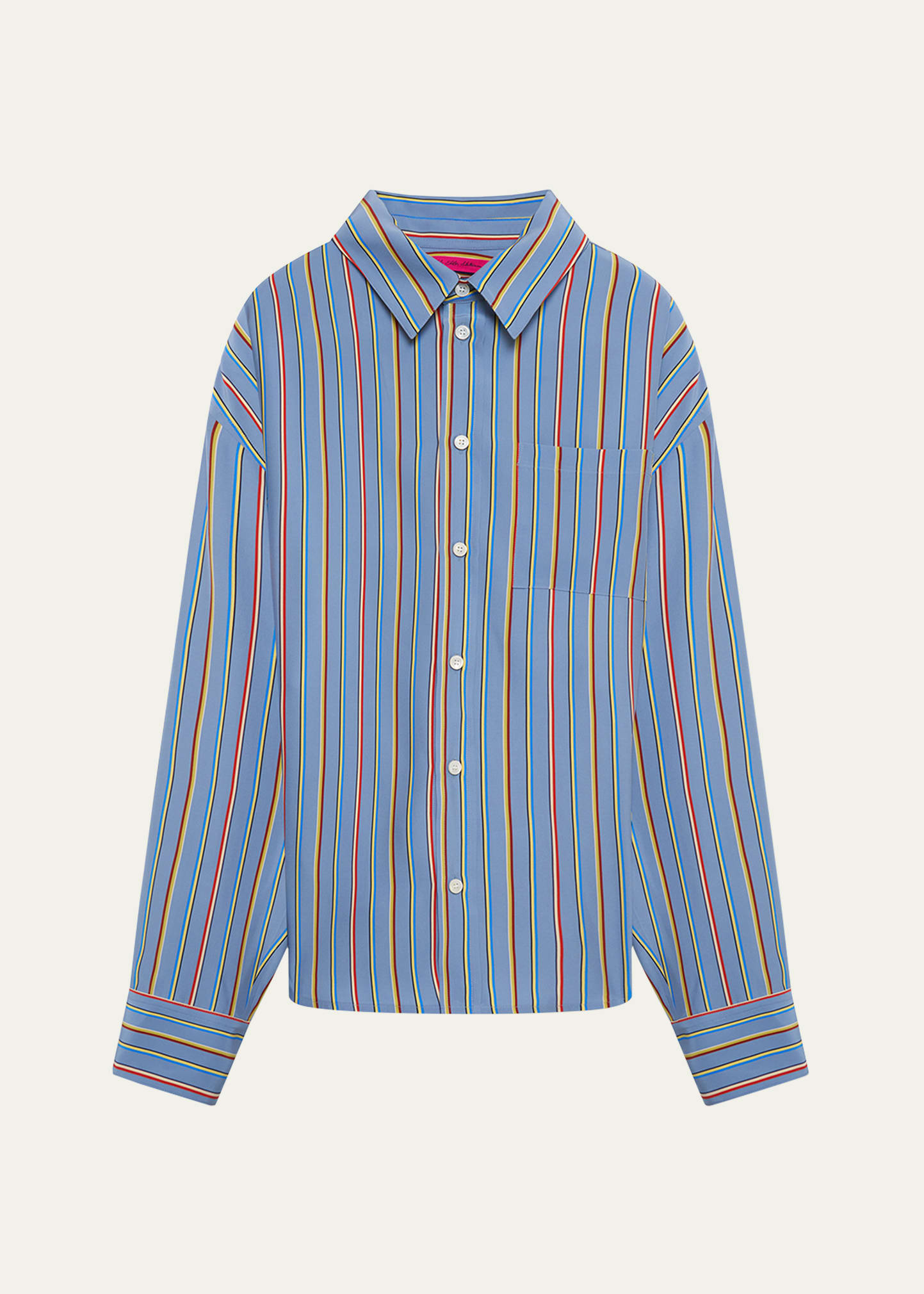 Men's Jacquard Stripe Sport Shirt - 1