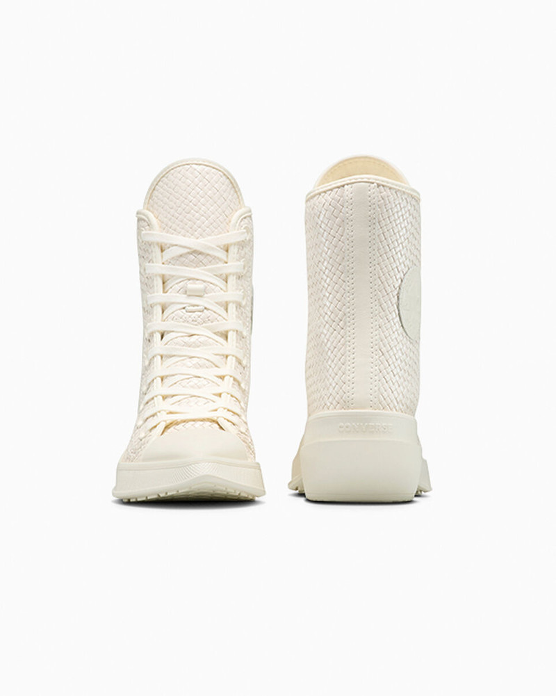 Chuck 70 De Luxe Pointed Platform Woven Leather 8