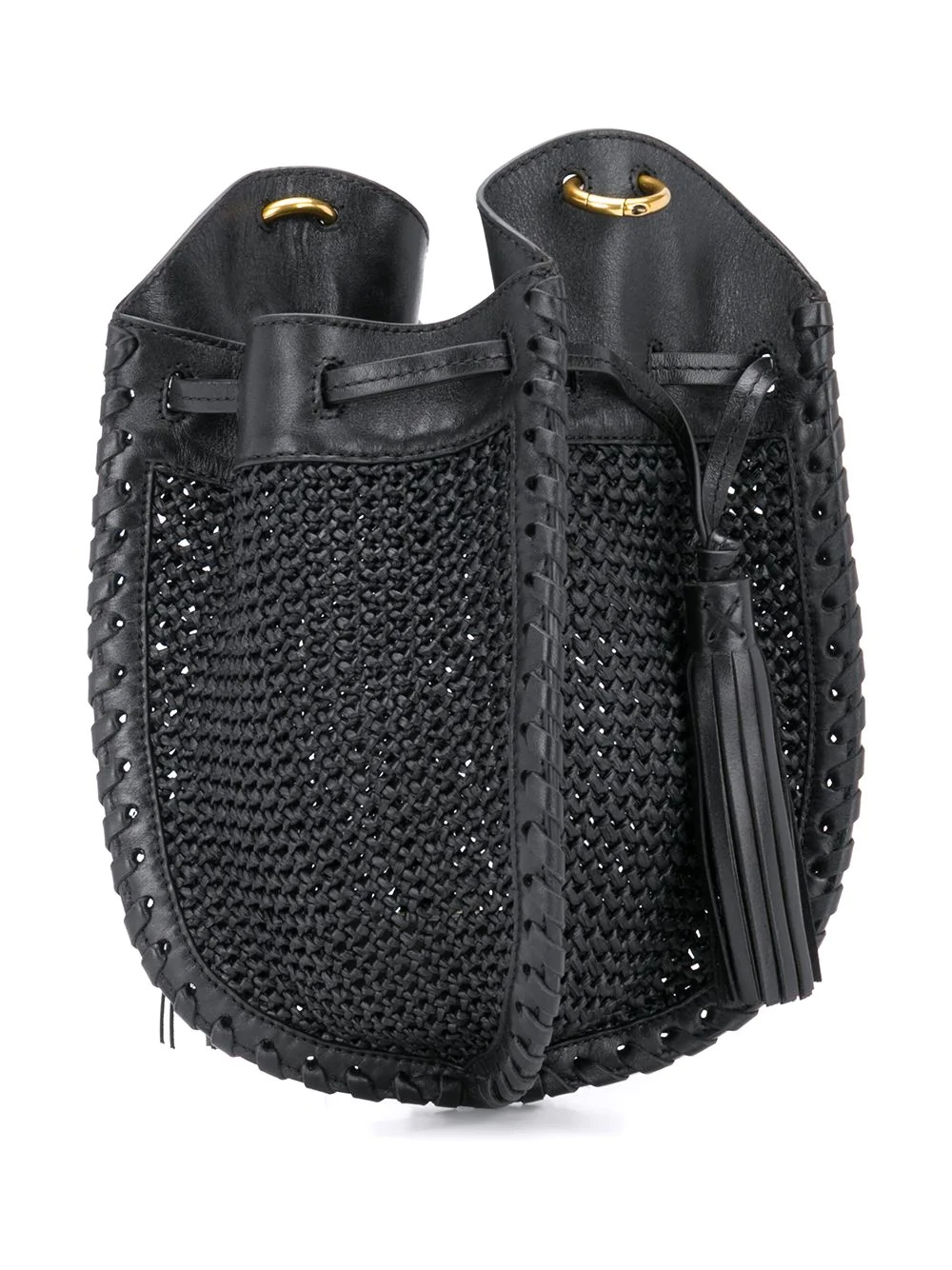 straw mesh crossbody bag - 3