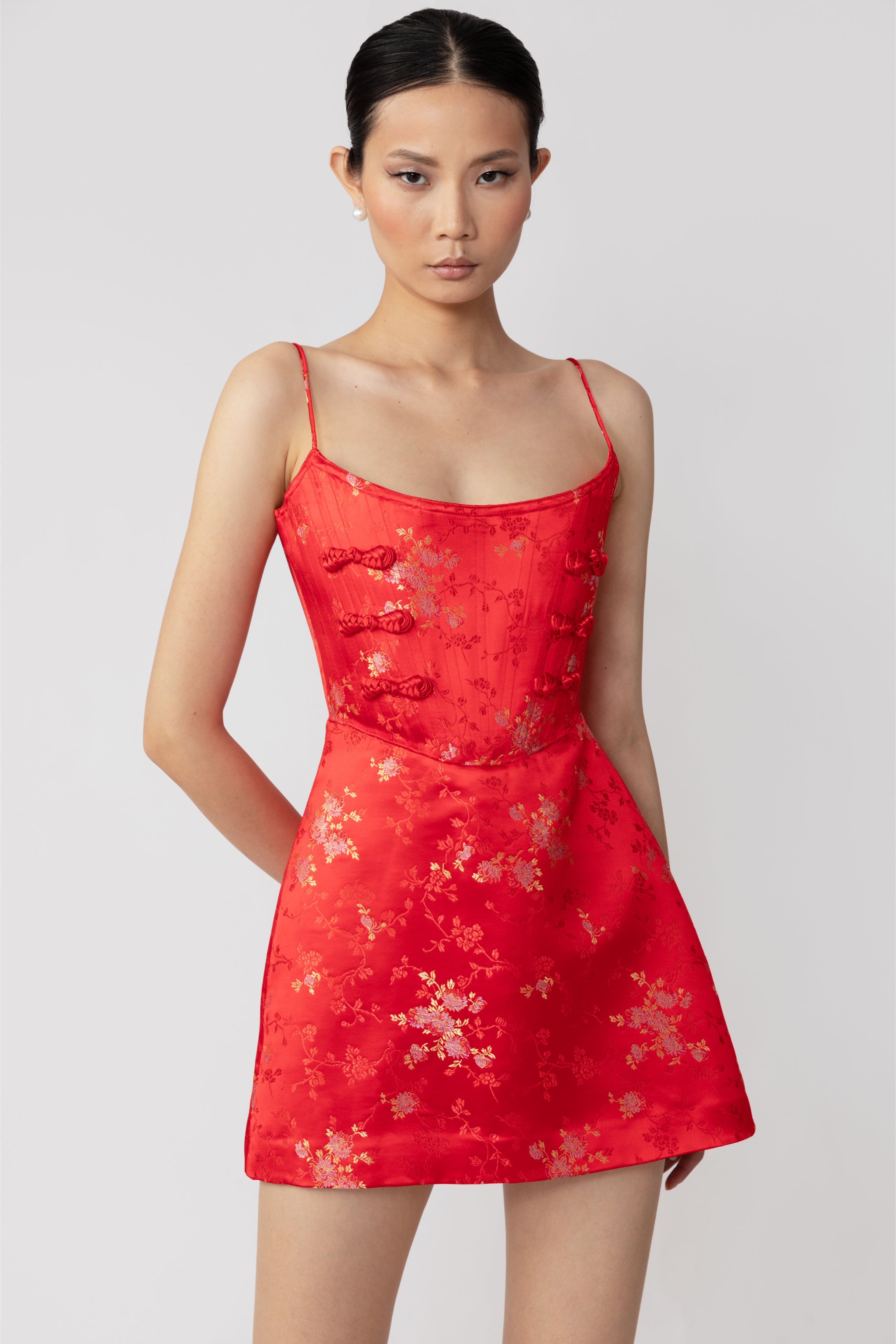 JOEY JACQUARD MINI DRESS - 2