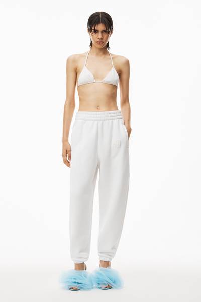 Alexander Wang PUFF LOGO SWEATPANT IN STRUCTURED TERRY outlook