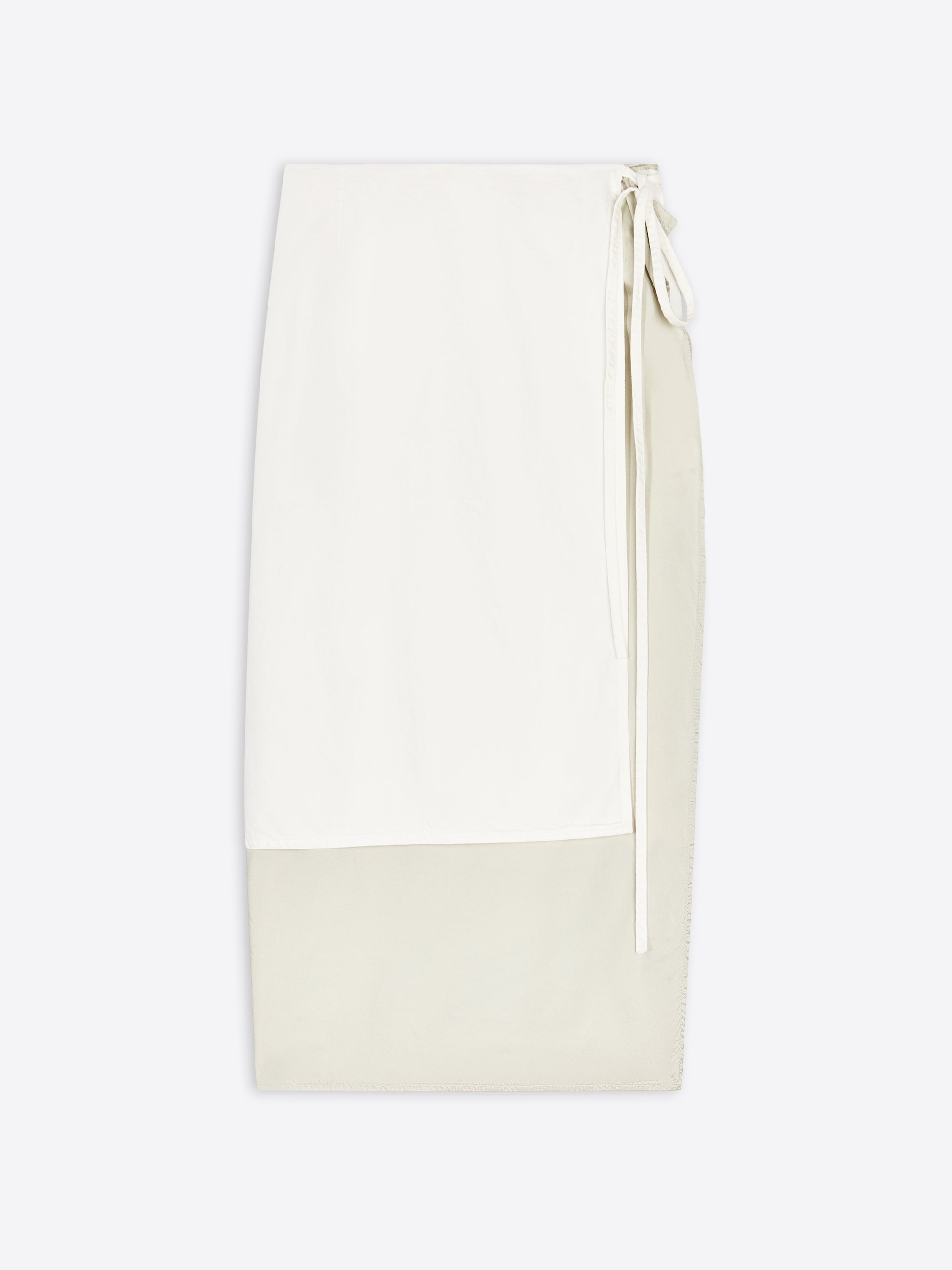 DENIM WRAP SKIRT - 1