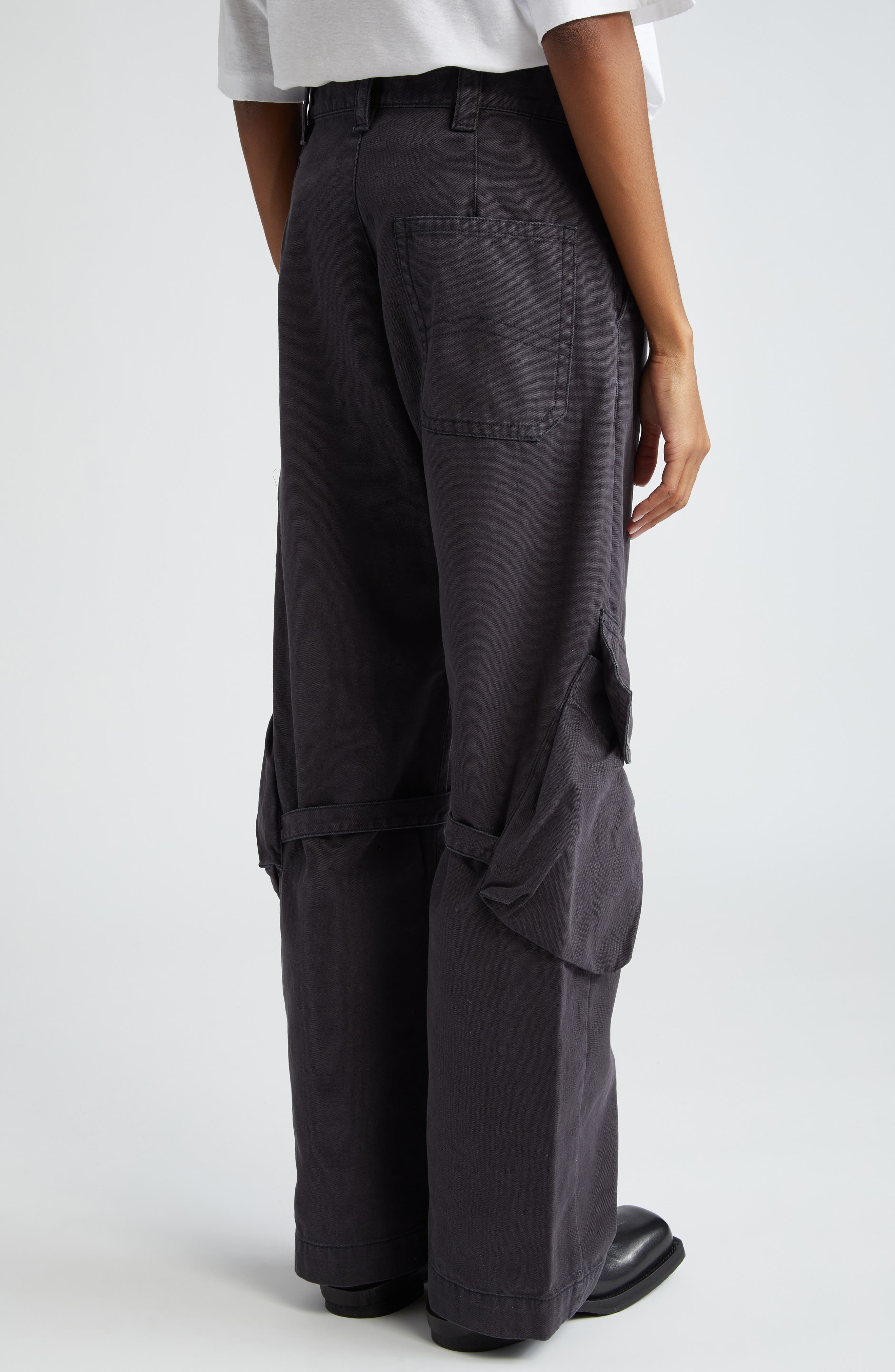 Potinal Cotton Canvas Cargo Pants - 5