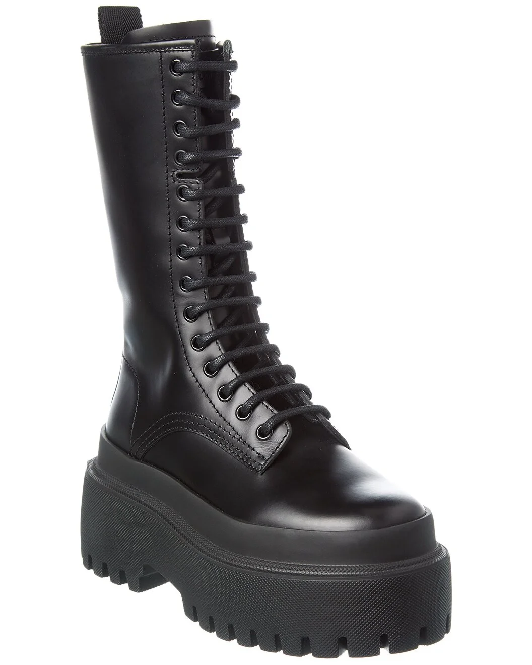 Dolce & Gabbana Leather Combat Boot - 1