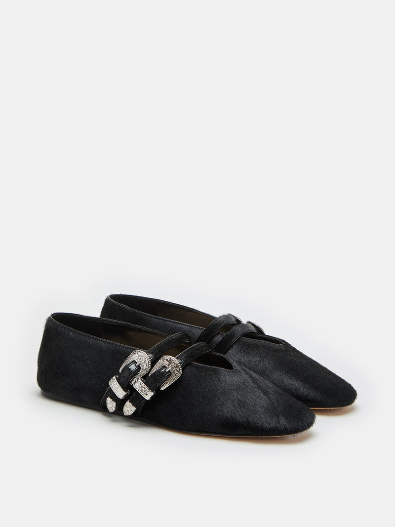 LE MONDE BÉRYL Claudia Slipper / Black Calf Hair outlook