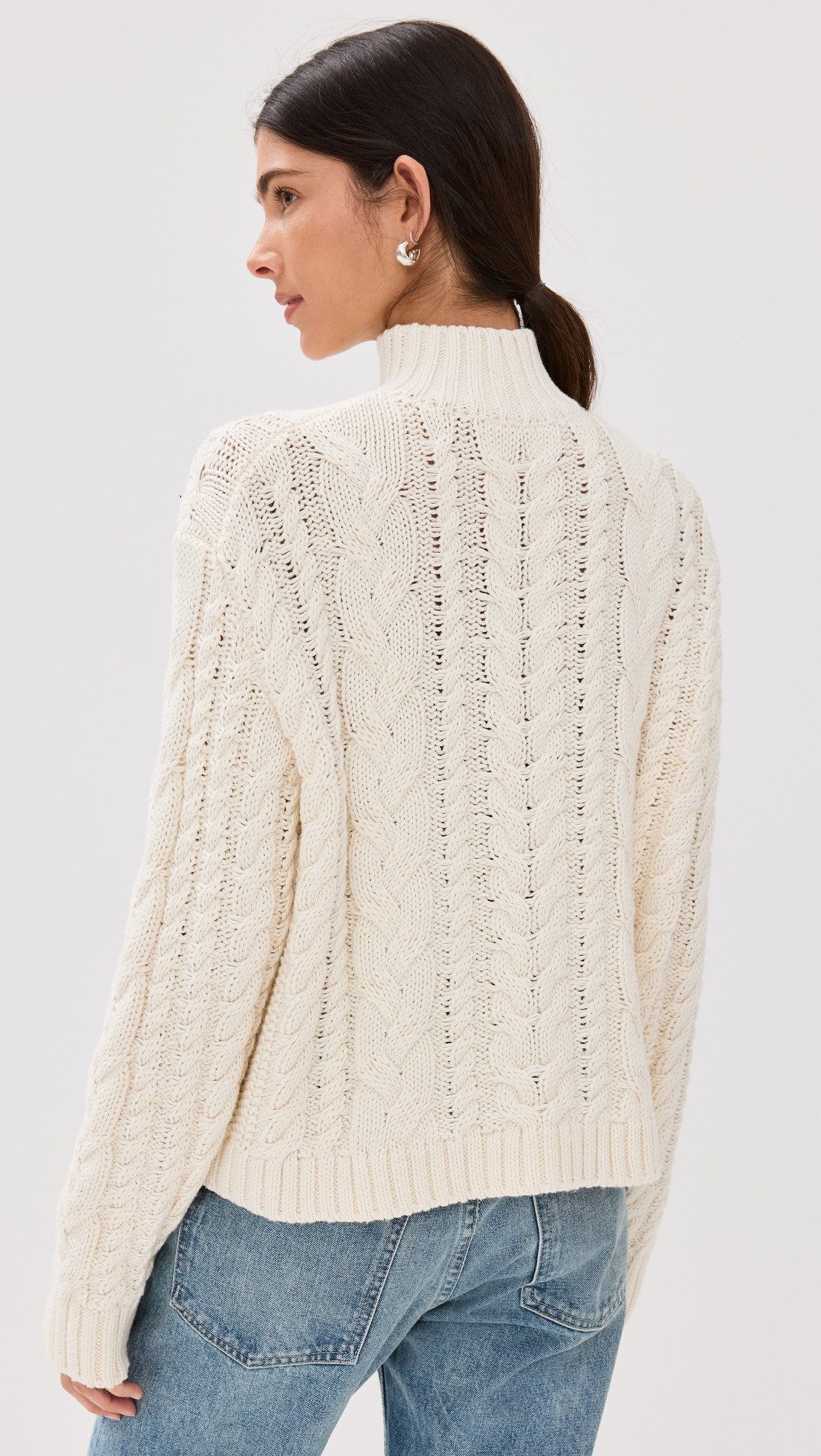 Cotton Cable Half Zip - 2