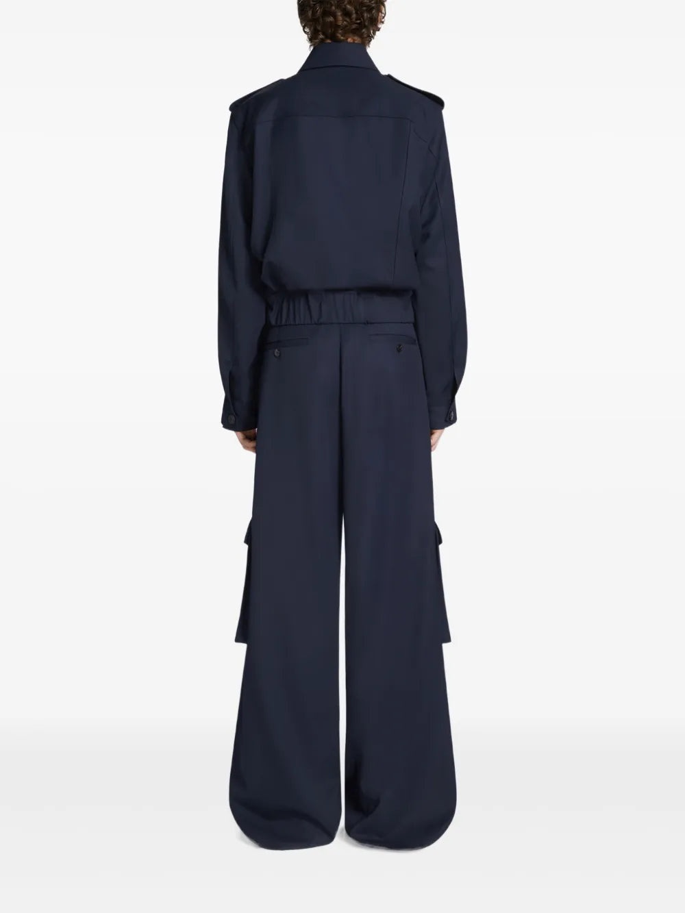 Dries Van Noten Men Piers Tris 1176 M.W.Pants Nav - 4