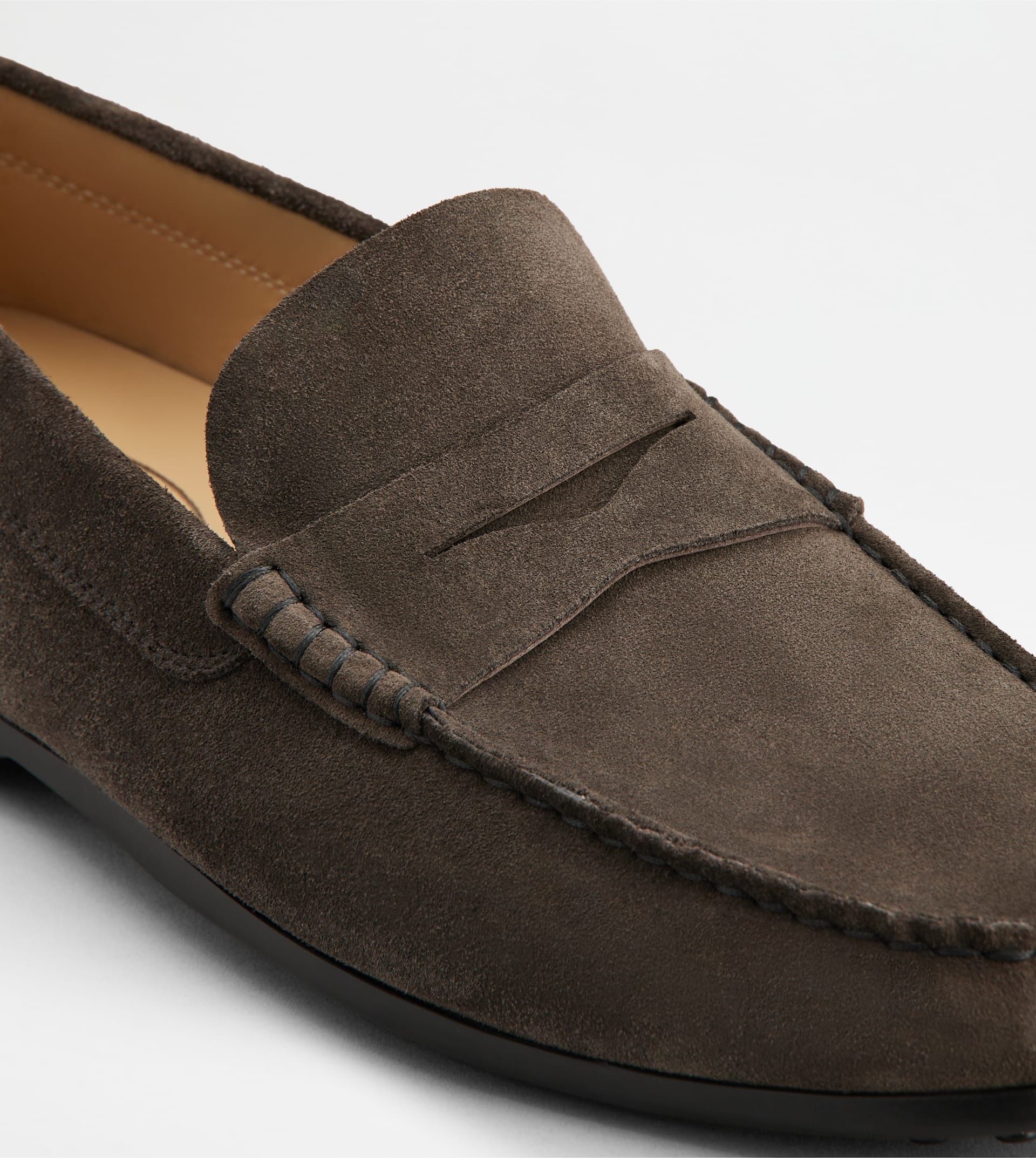 LOAFERS IN LEATHER - BROWN - 5