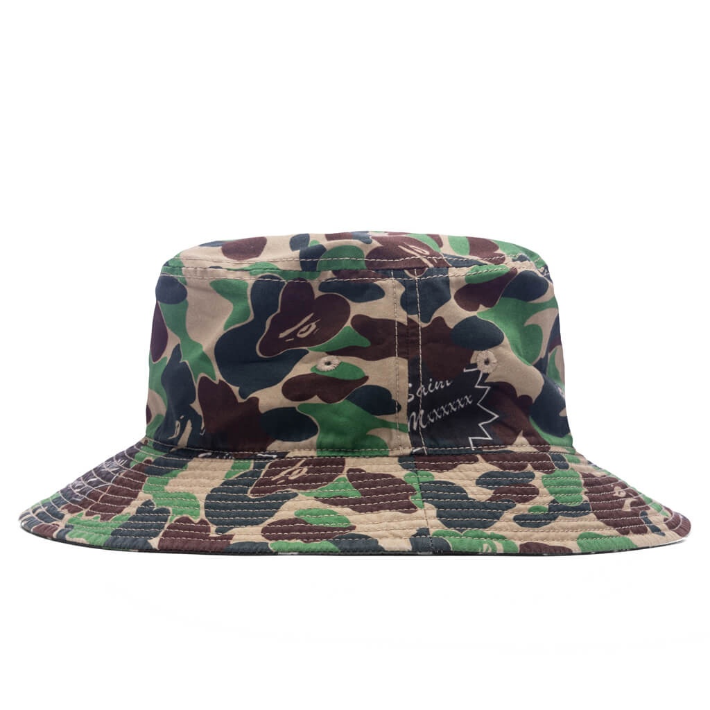 SAINT MICHAEL X A BATHING APE BUCKET HAT - CAMO - 3