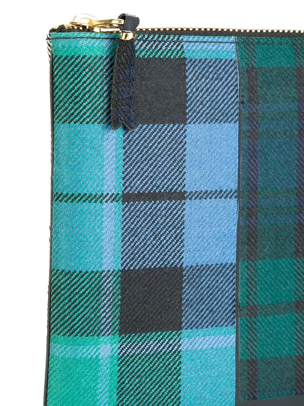 tartan patchwork clutch - 4