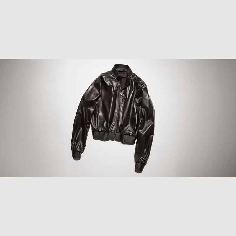 GUCCI Soft nappa leather bomber jacket outlook