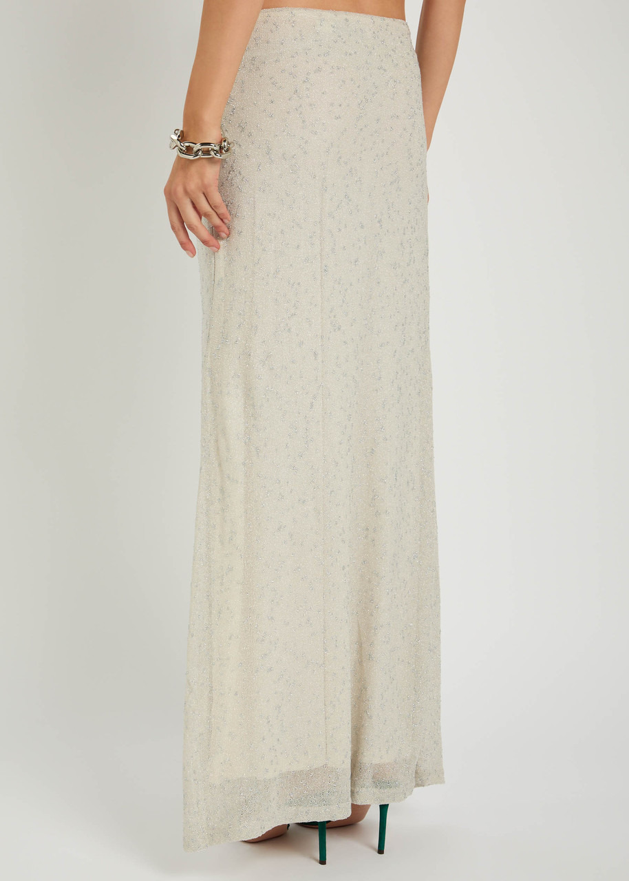 Christopher Esber Imber Cut-out Metallic-knit Maxi Skirt - 3