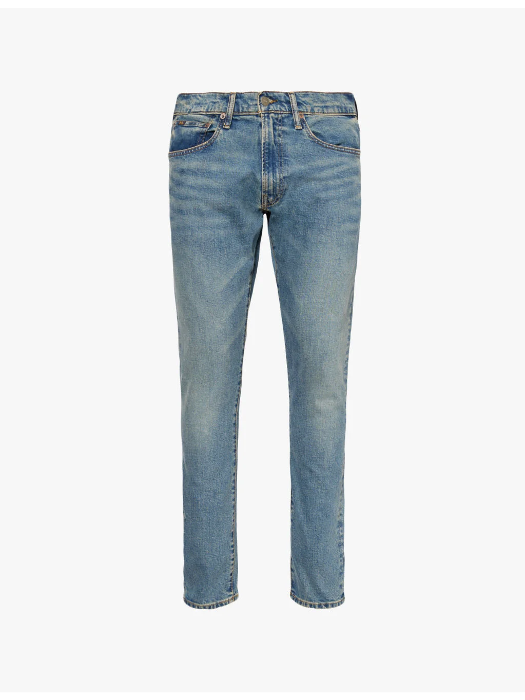 Sullivan brand patch slim-leg slim-fit stretch denim-blend jeans - 1