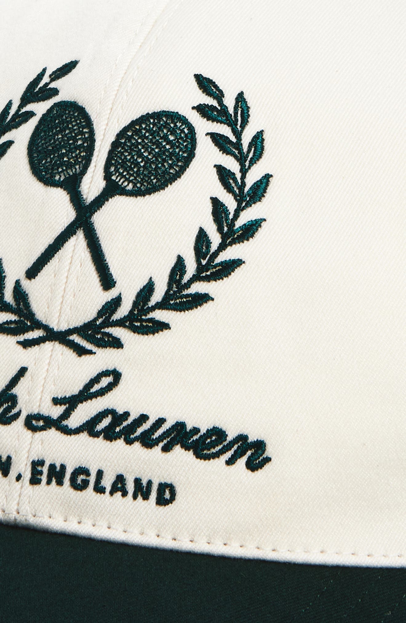 Ralph Lauren Purple Label Embroidered Twill Baseball Cap in Classic Cream at Nordstrom - 3