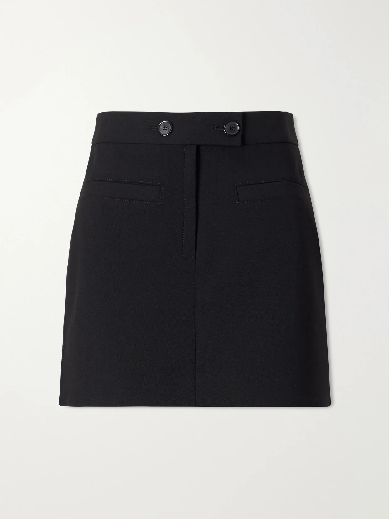 Logo-embroidered Twill Mini Skirt - 1