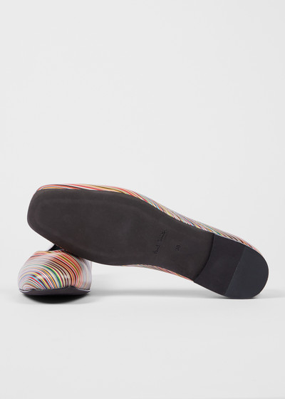 Paul Smith Women's Signature Stripe Leather 'Topanga' Ballet Flats outlook