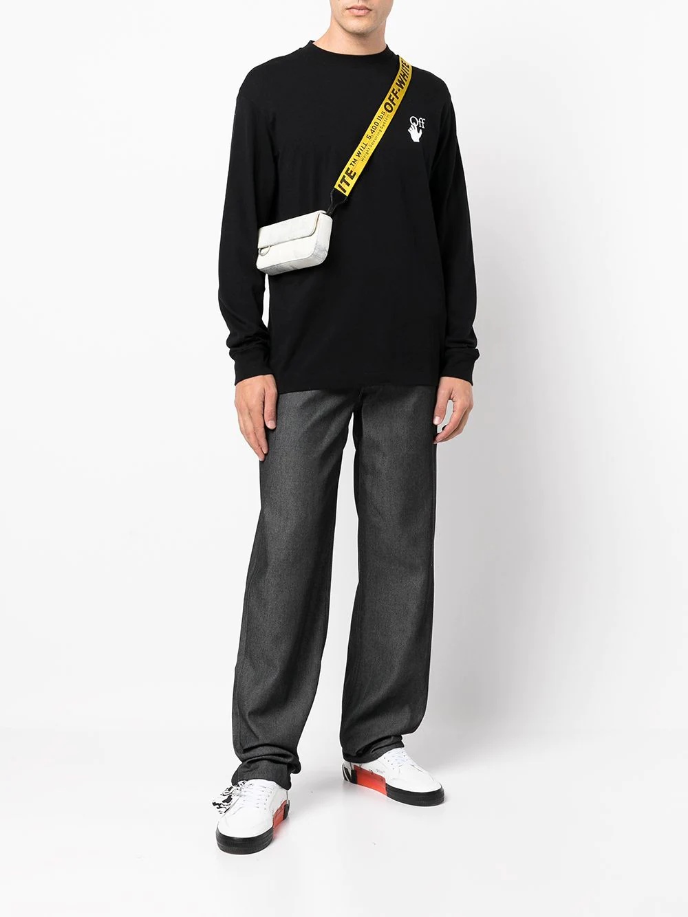 logo-print long-sleeve top - 2