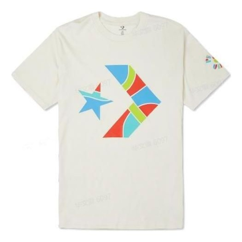 Converse Peace & Unity Cotton Jersey T-Shirt 'Egret' 10022297-A02 - 1