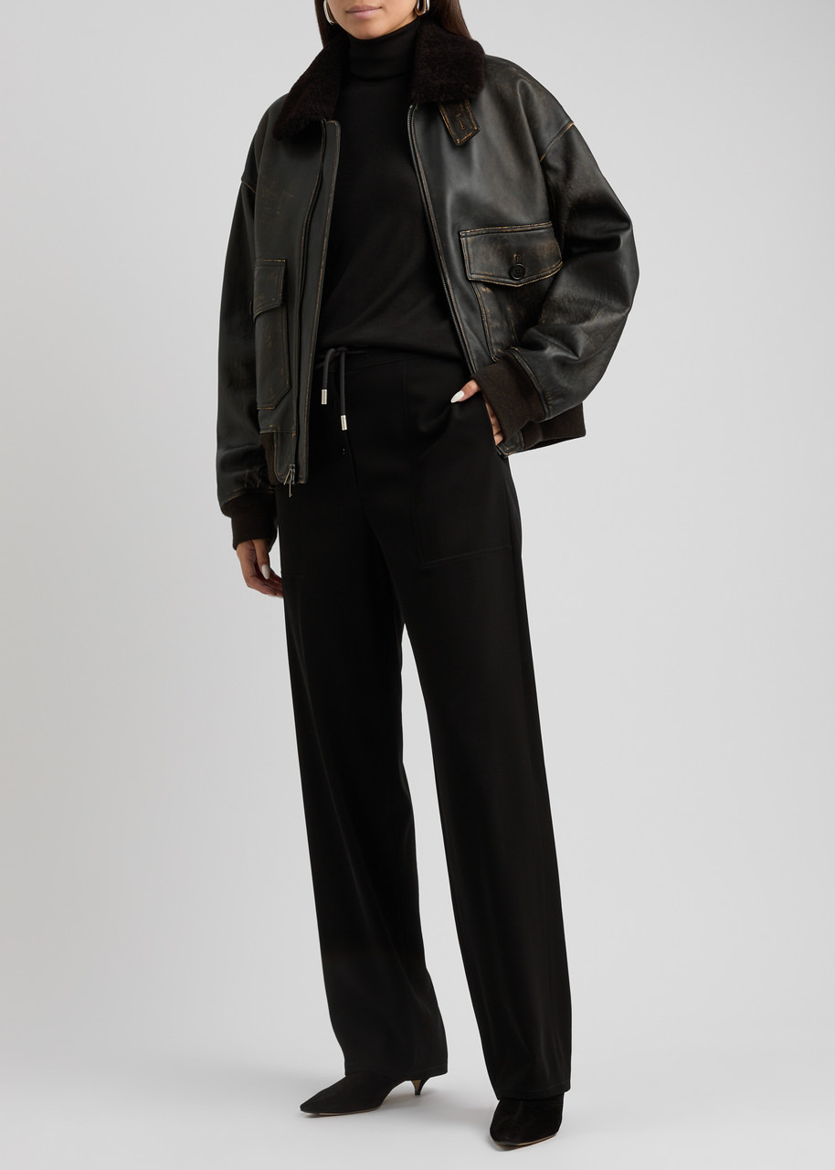 The Row Bonnette Straight-leg Wool-blend Trousers - 4