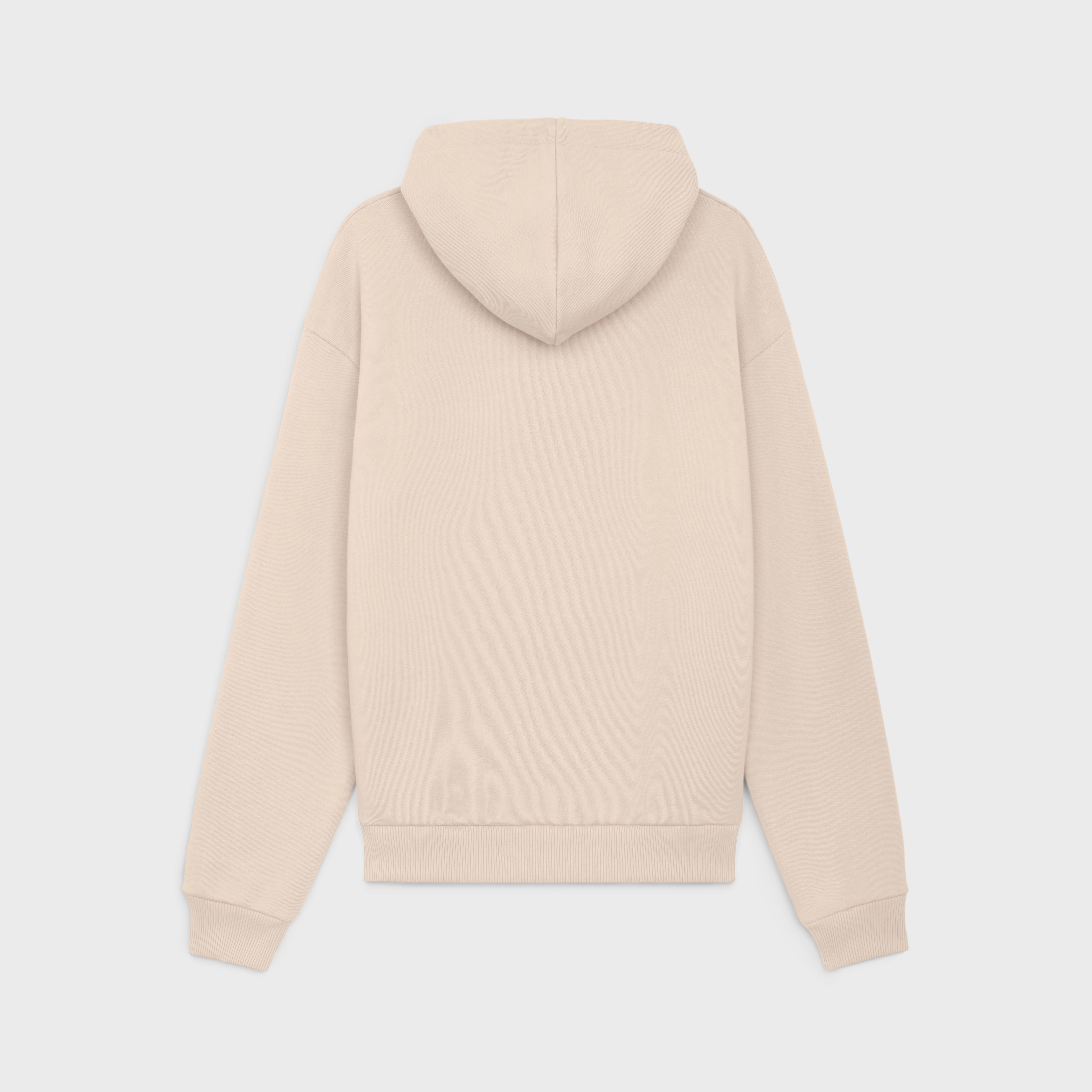 celine loose hoodie in cotton fleece - 2
