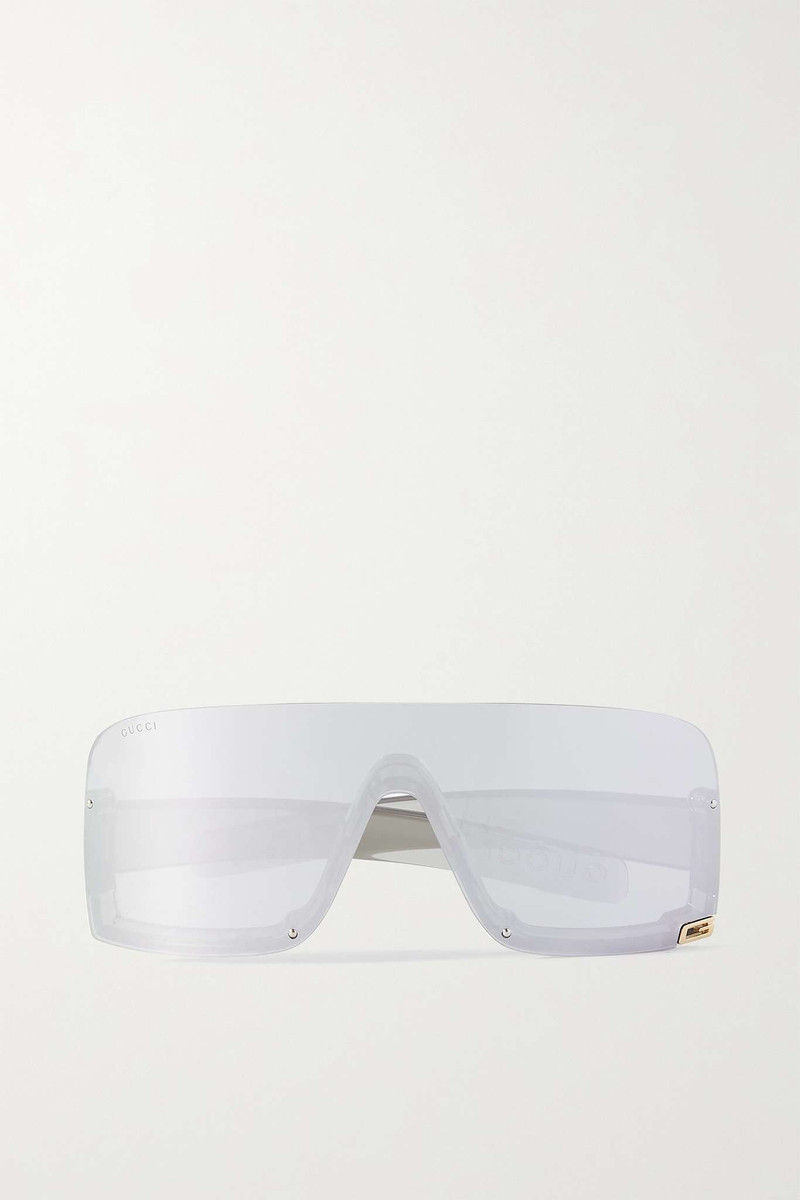 Mask square-frame acetate sunglasses - 1