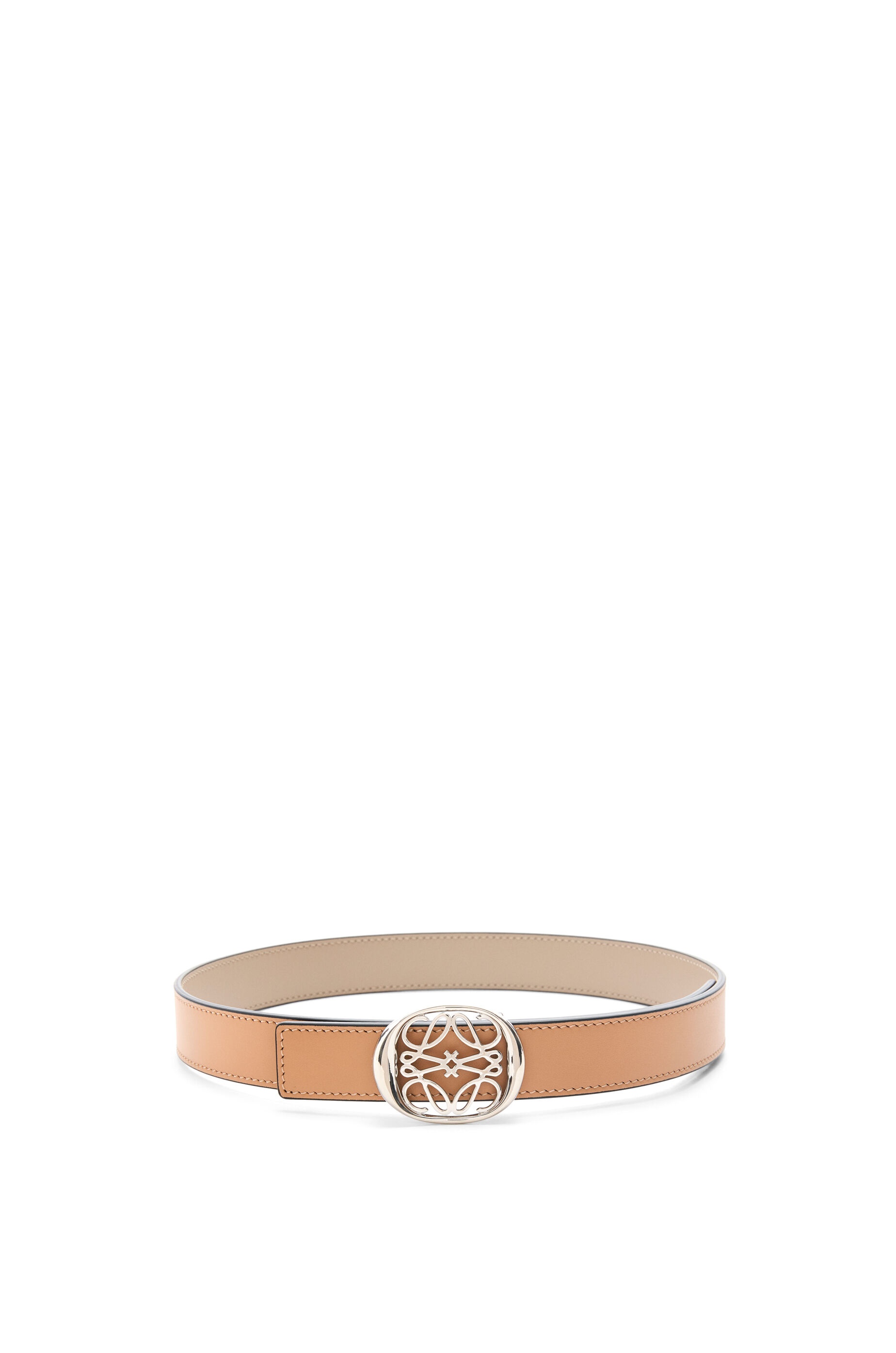 Reversible Anagram Ellipse belt in smooth calfskin - 2