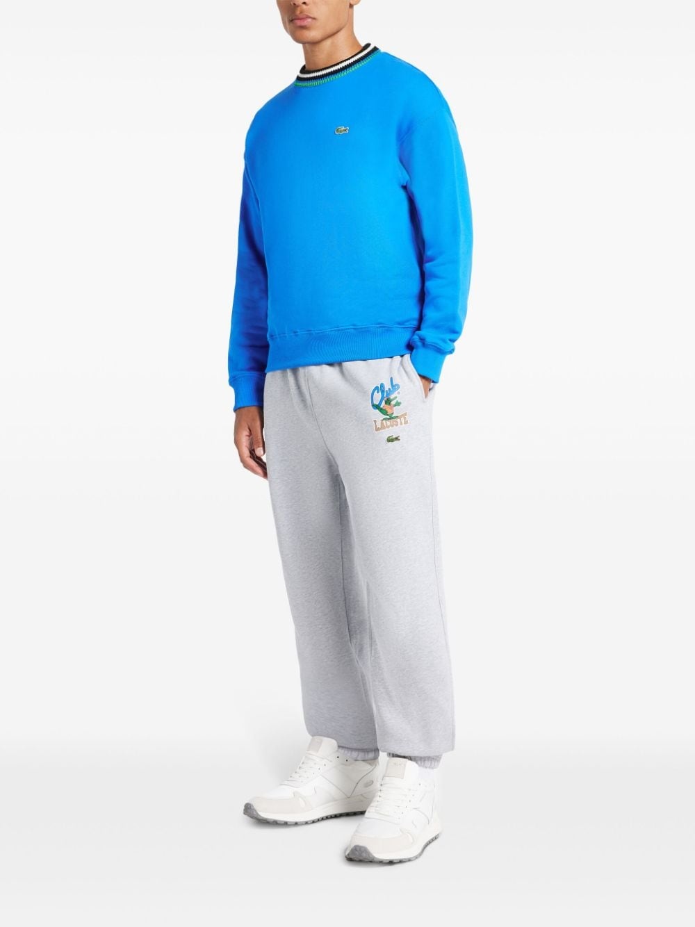 Iconic-print cotton track pants - 2