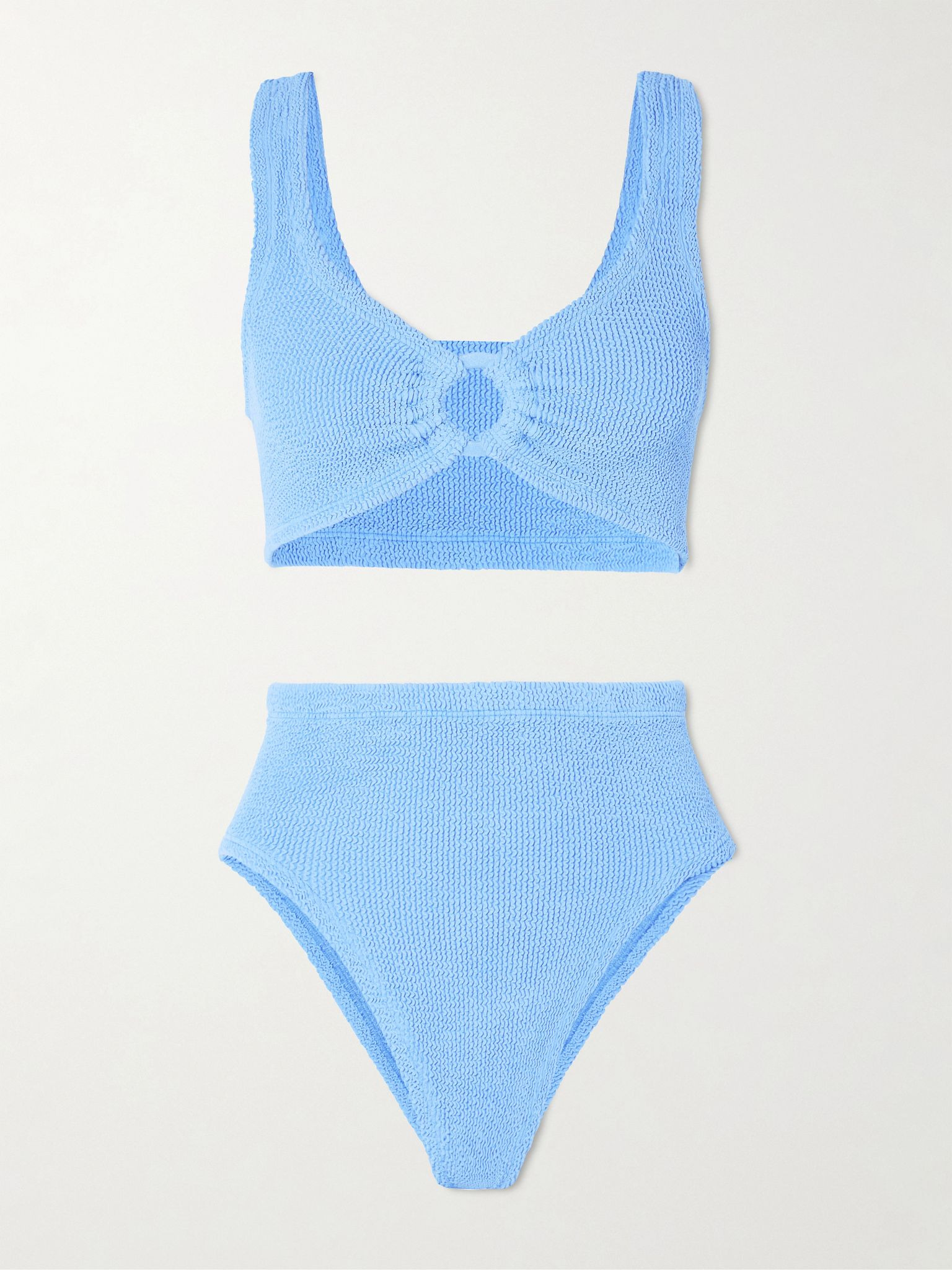 Nadine seersucker bikini Blue - 1