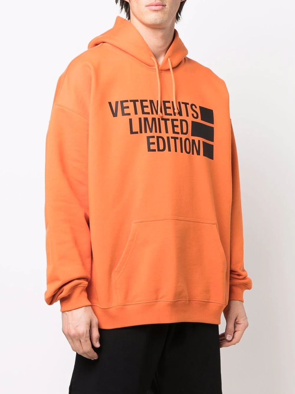 logo-print drawstring hoodie - 4