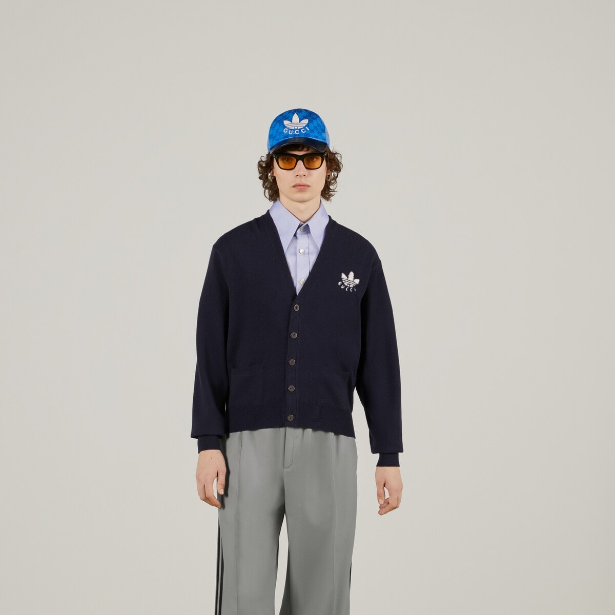 adidas x Gucci wool cardigan - 5