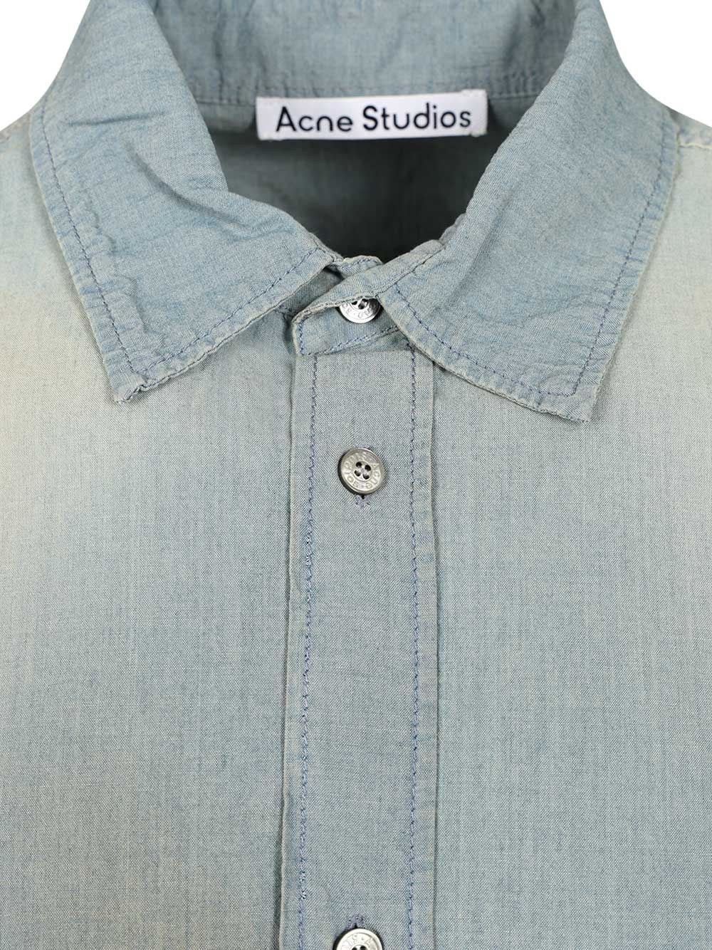 Cotton Shirt Shirts Blue - 3