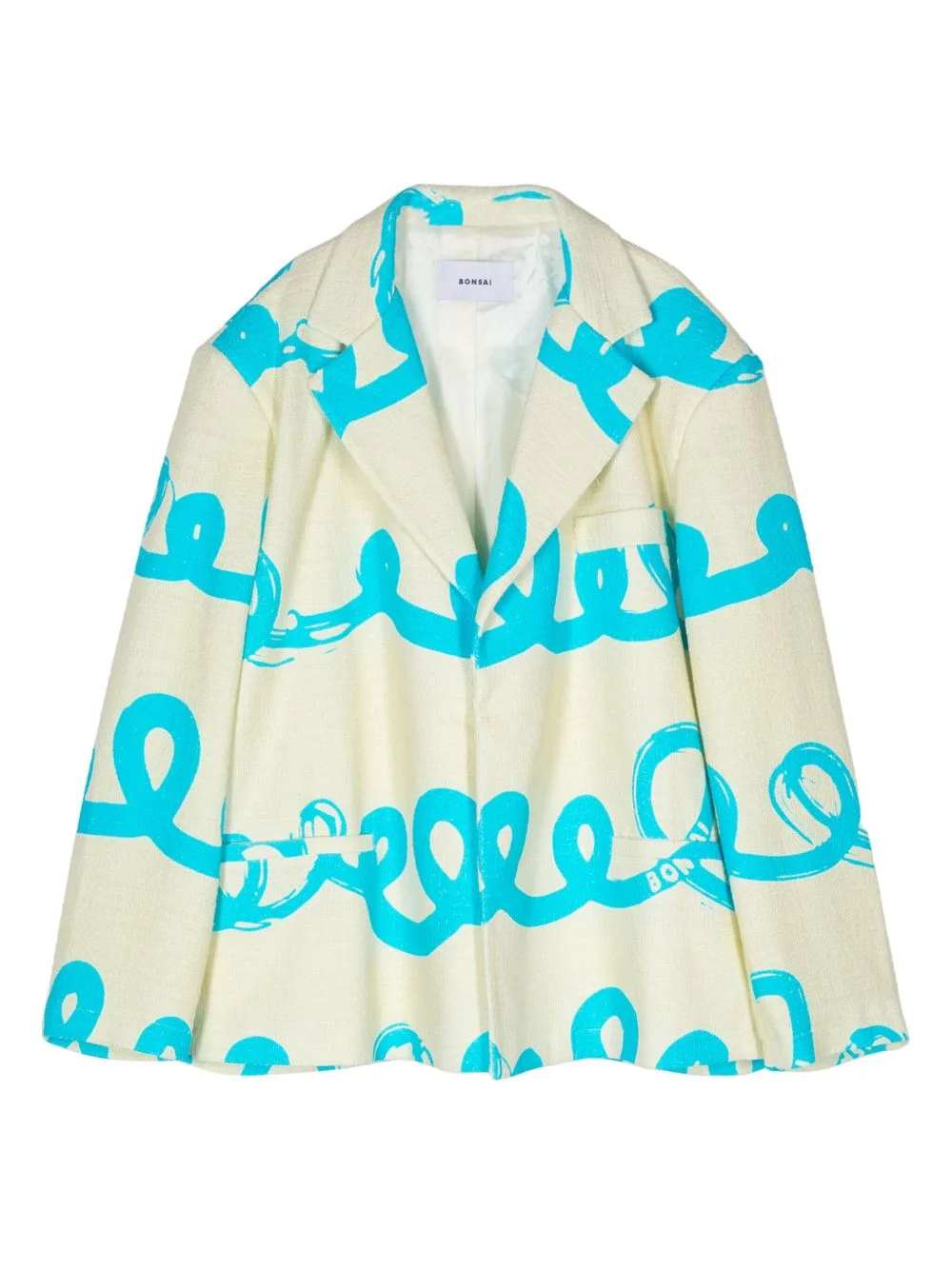 graphic-print blazer - 1