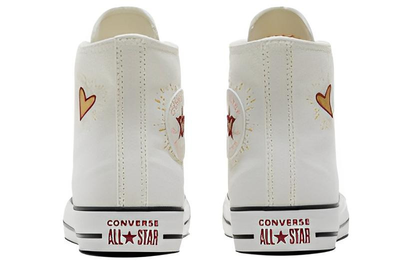 (WMNS) Converse Chuck Taylor All Star High 'Valentine's Day 2023 - Vintage White' A05139C - 4