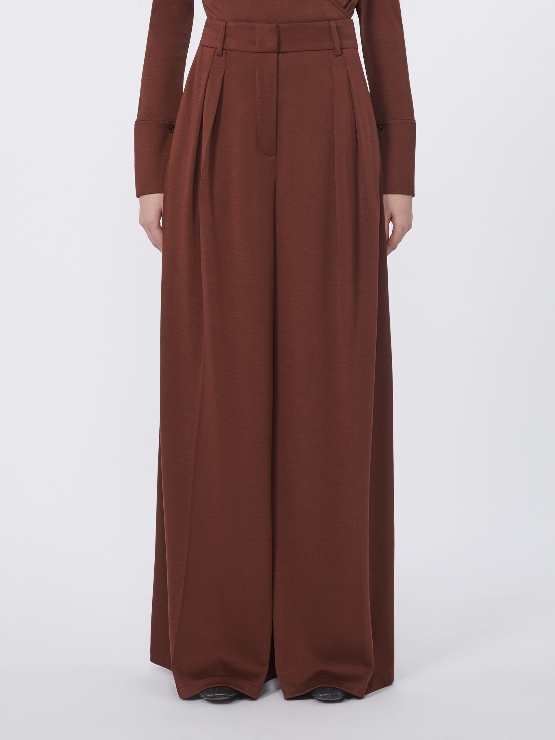 NATALE Wool jersey trousers - 4