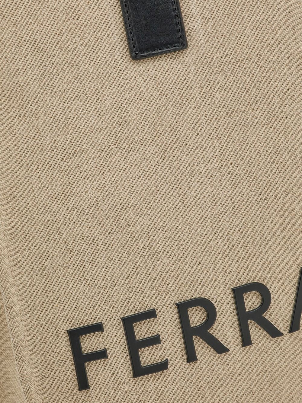 embossed-logo leather tote bag - 4