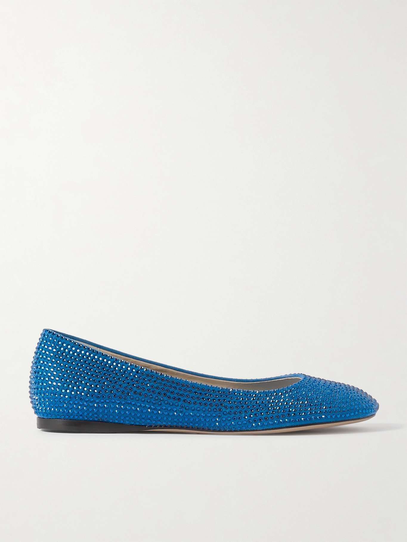 Toy crystal-embellished suede ballet flats - 1