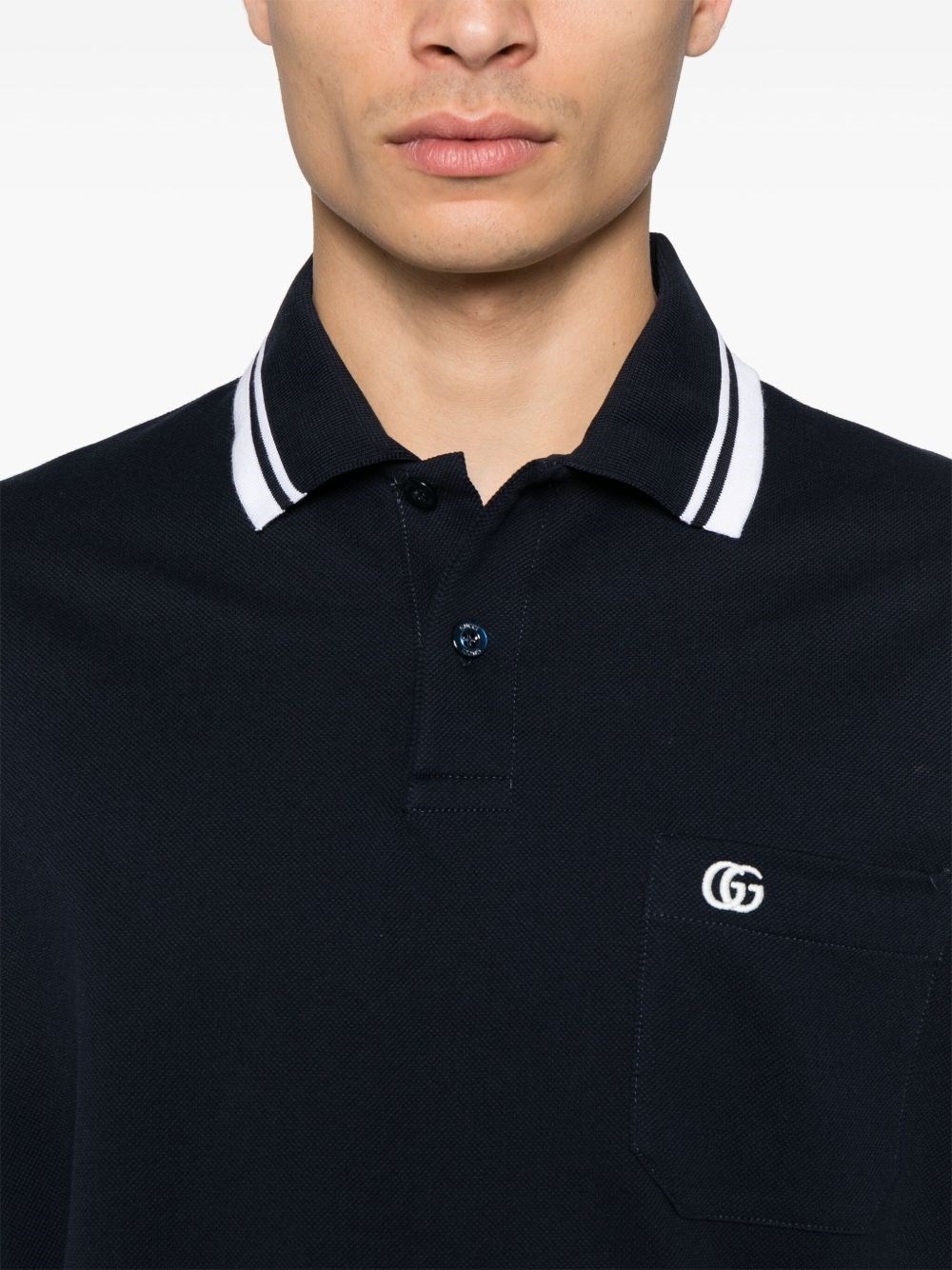 Cotton embroidered polo - 2