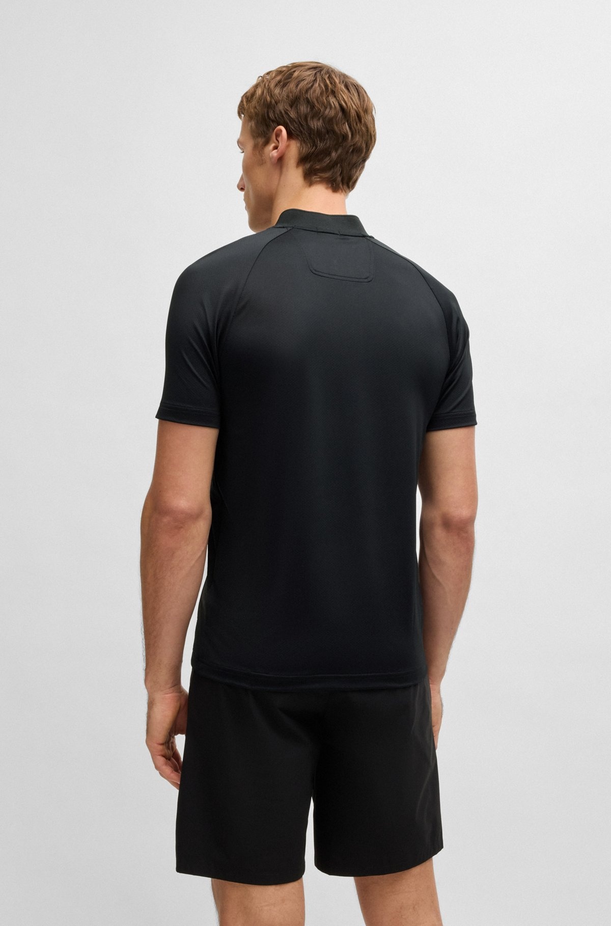 ACTIVE SLIM-FIT POLO SHIRT IN SUPER-STRETCH MESH - 5