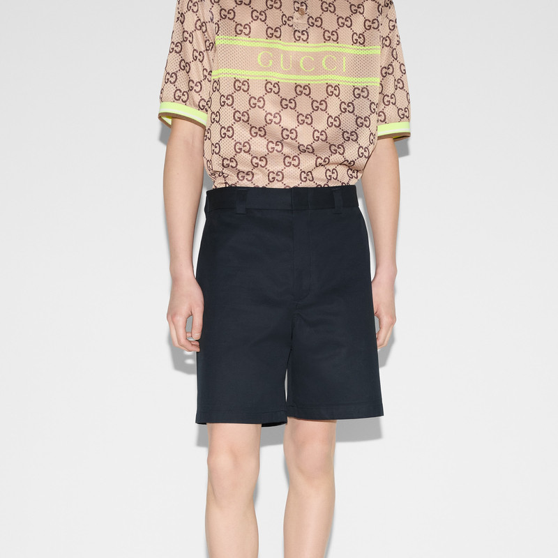 Double cotton twill short with Web 3