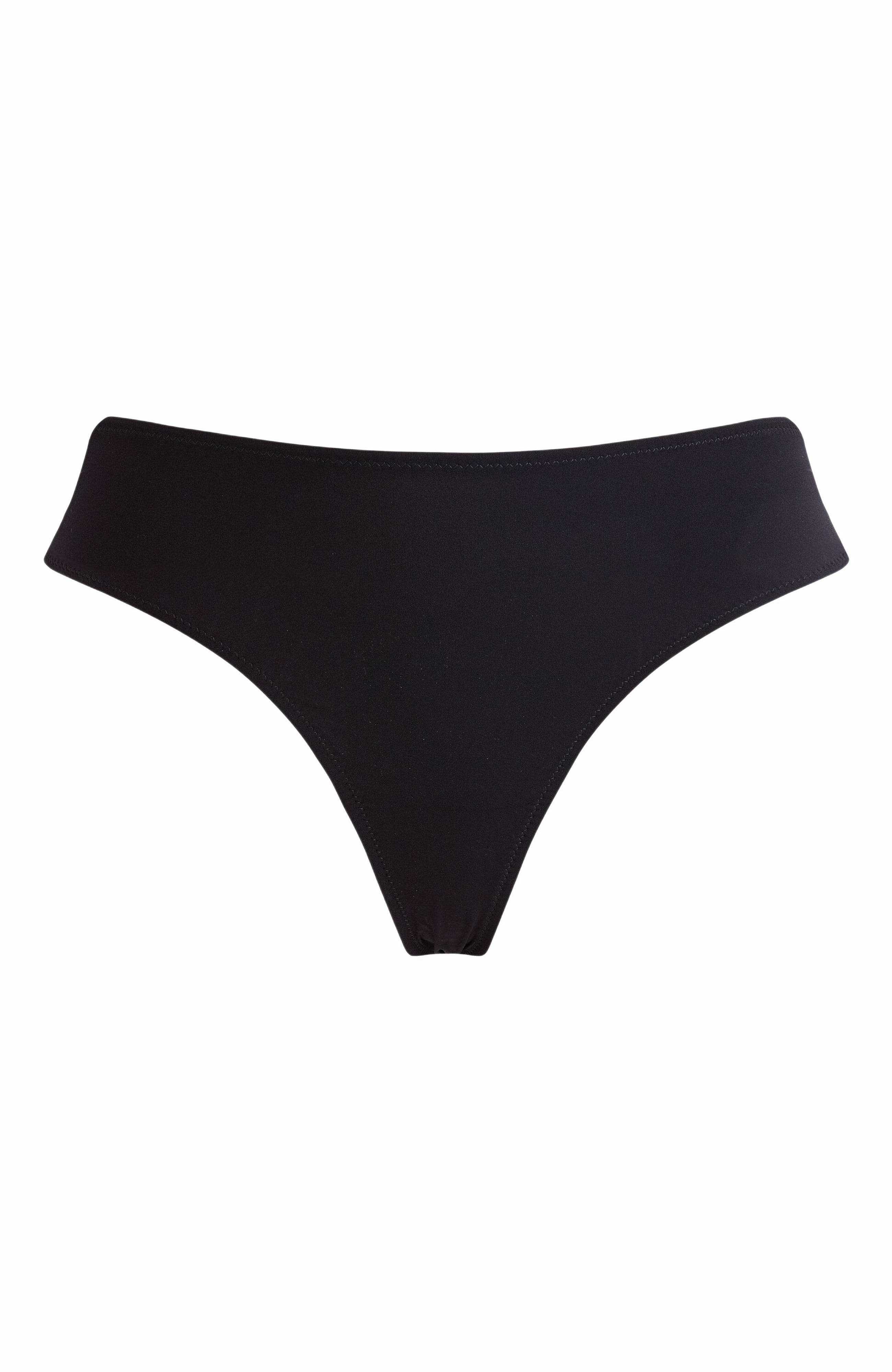 Vilebrequin Women's Solid Midi Brief Bikini Bottom in Noir at Nordstrom - 2