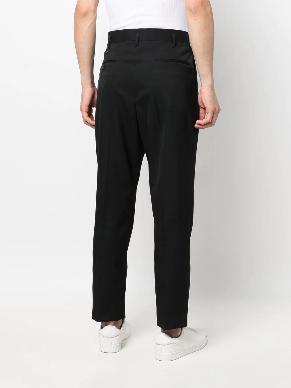 drop-crotch straight-leg trousers - 4