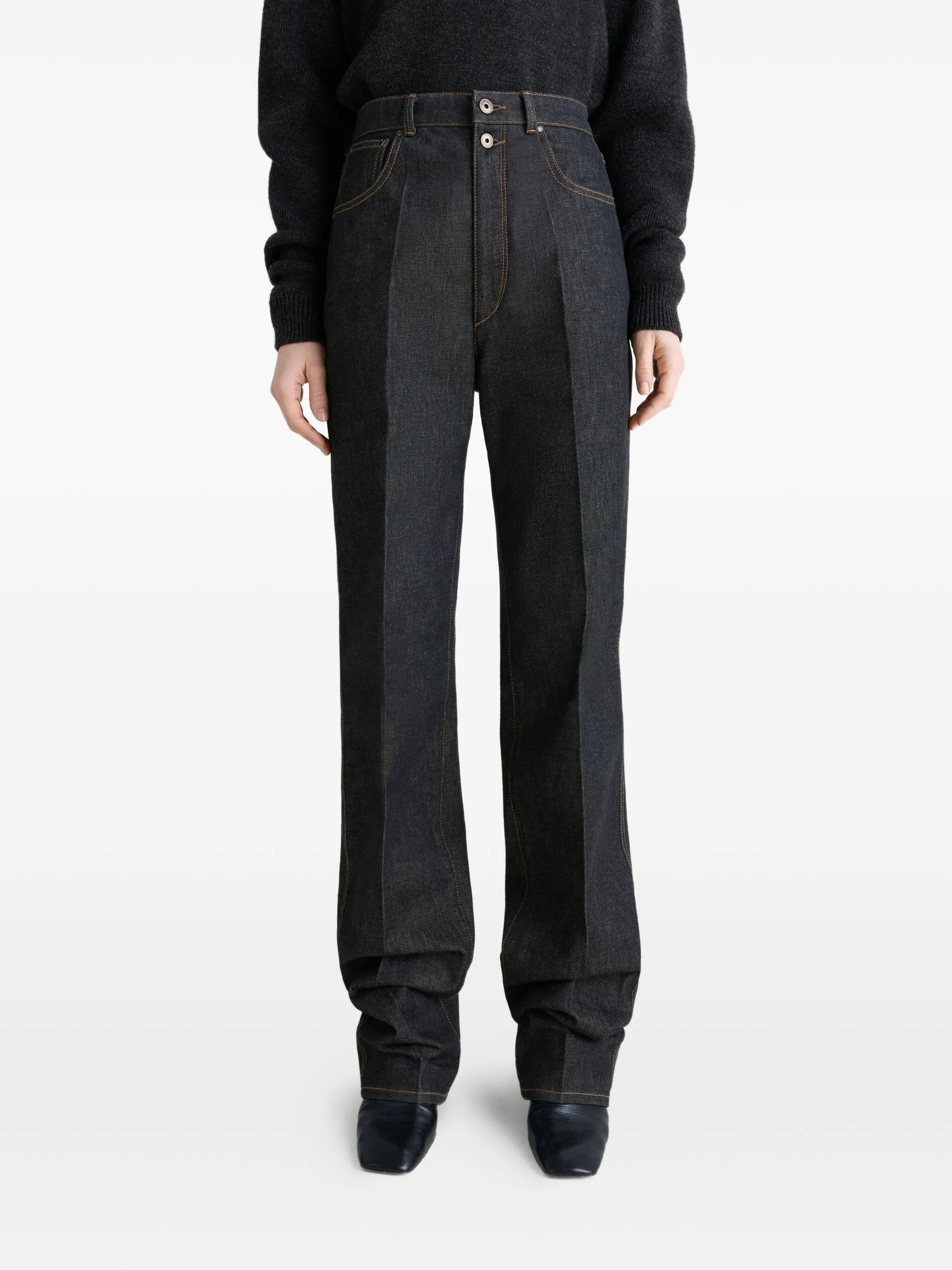 high-waisted pleated trousers - 4