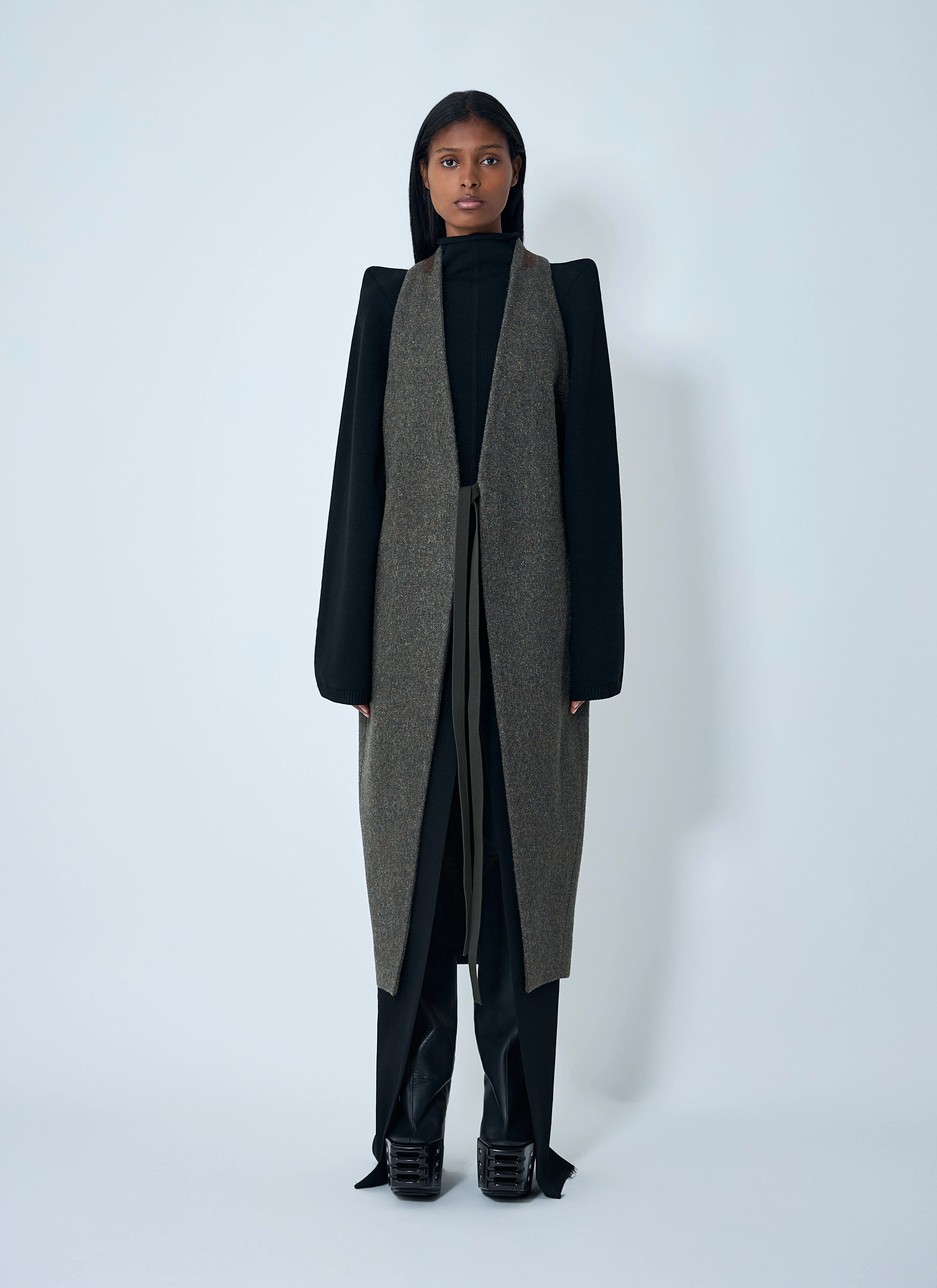 Rick Owens Women Wool Draped Waistcoat - 1
