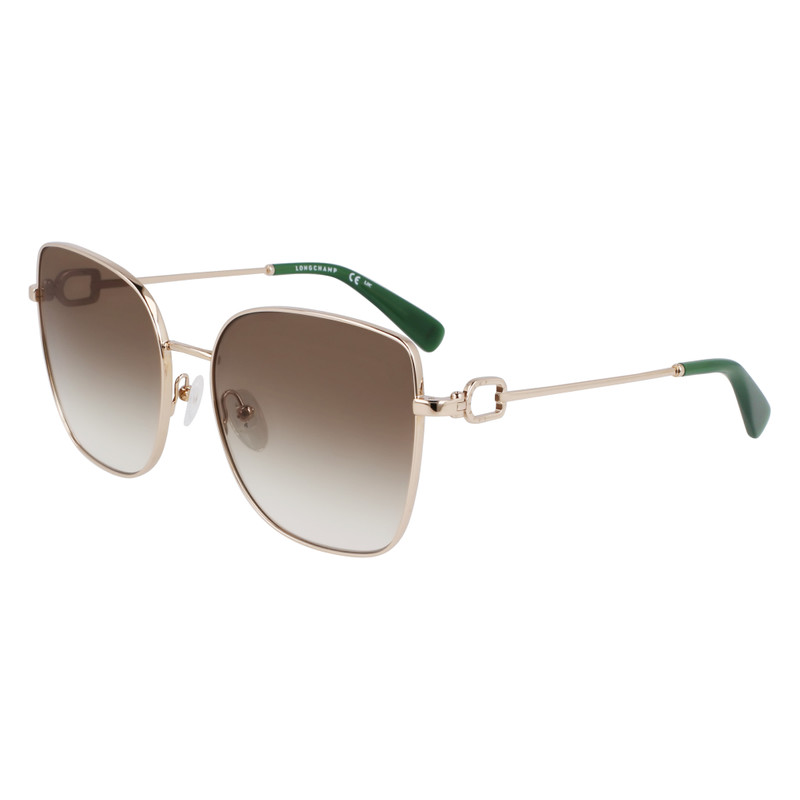 Longchamp Sunglasses Gold/Green - Metal outlook